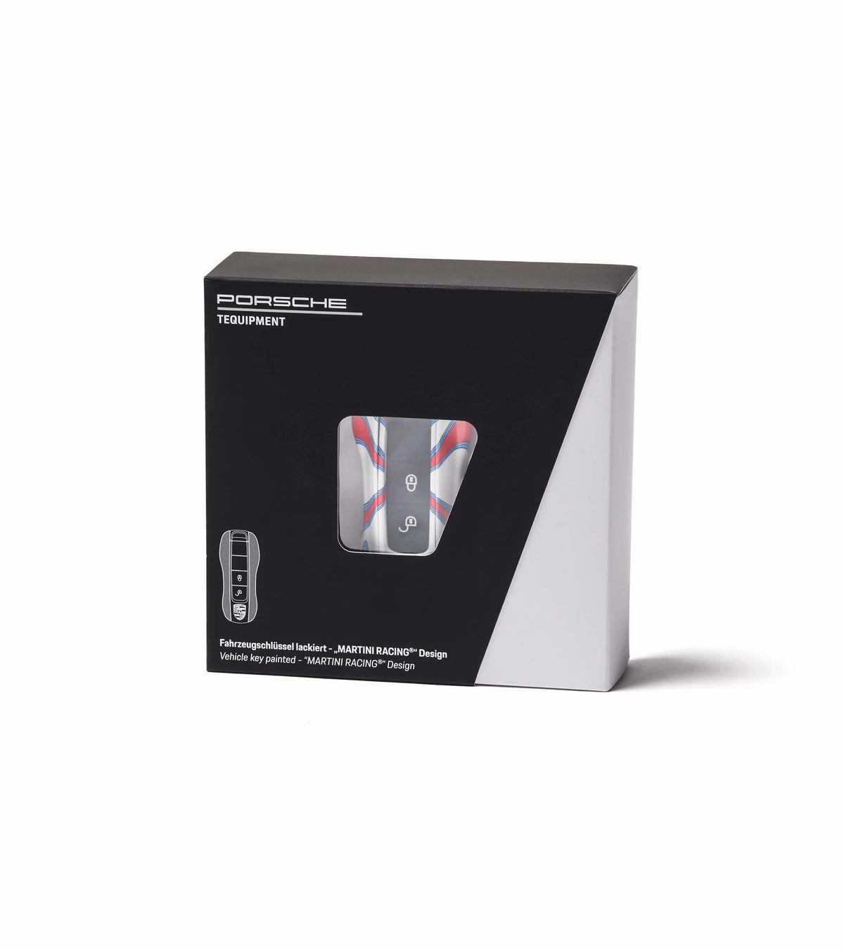 Porsche Painted Vehicle Key Sides in Design Edition “MARTINI RACING®” | Porsche Design