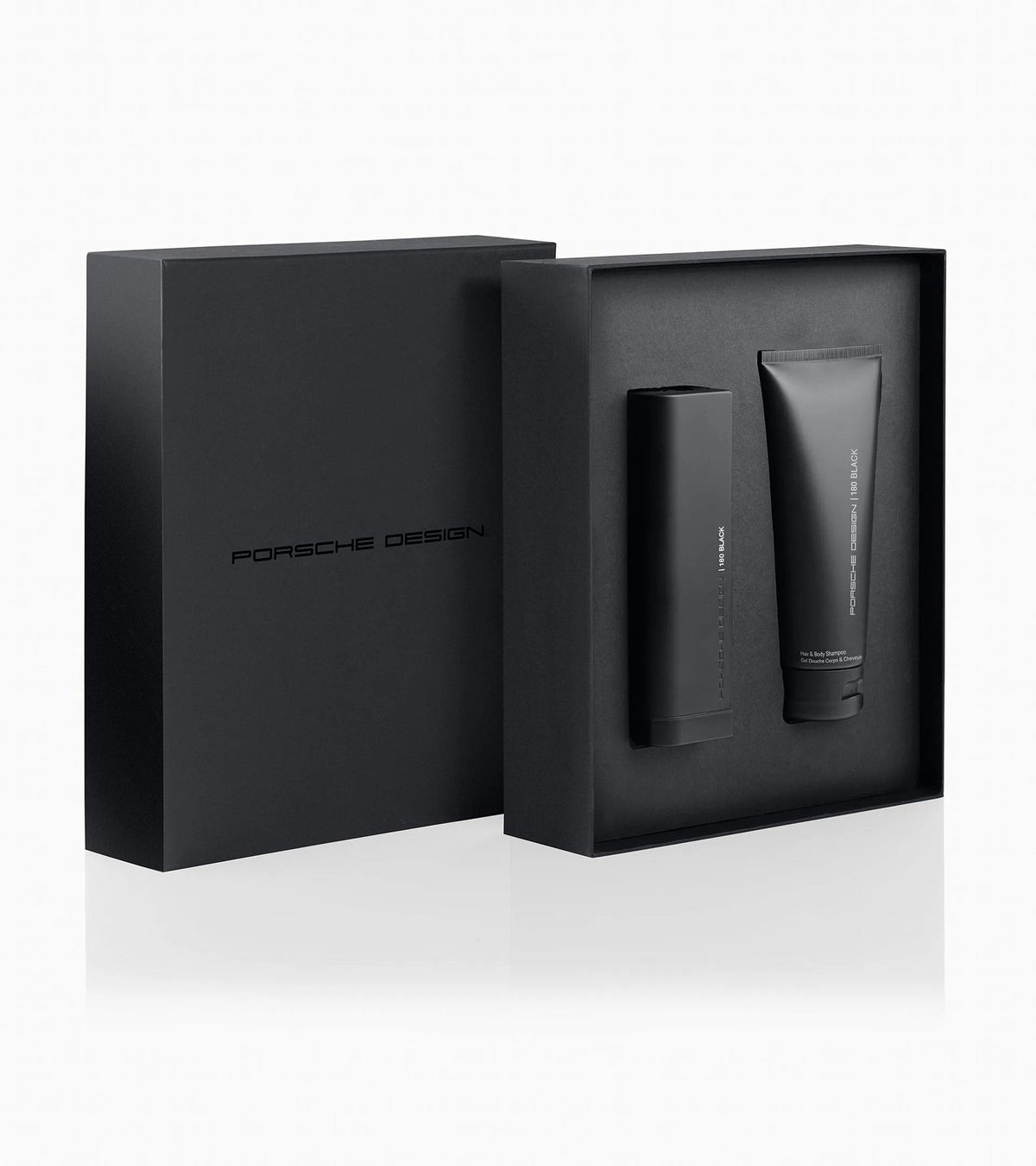 Porsche Design 180 Black Eau de Toilette & Hair & Body Shampoo | Porsche Design