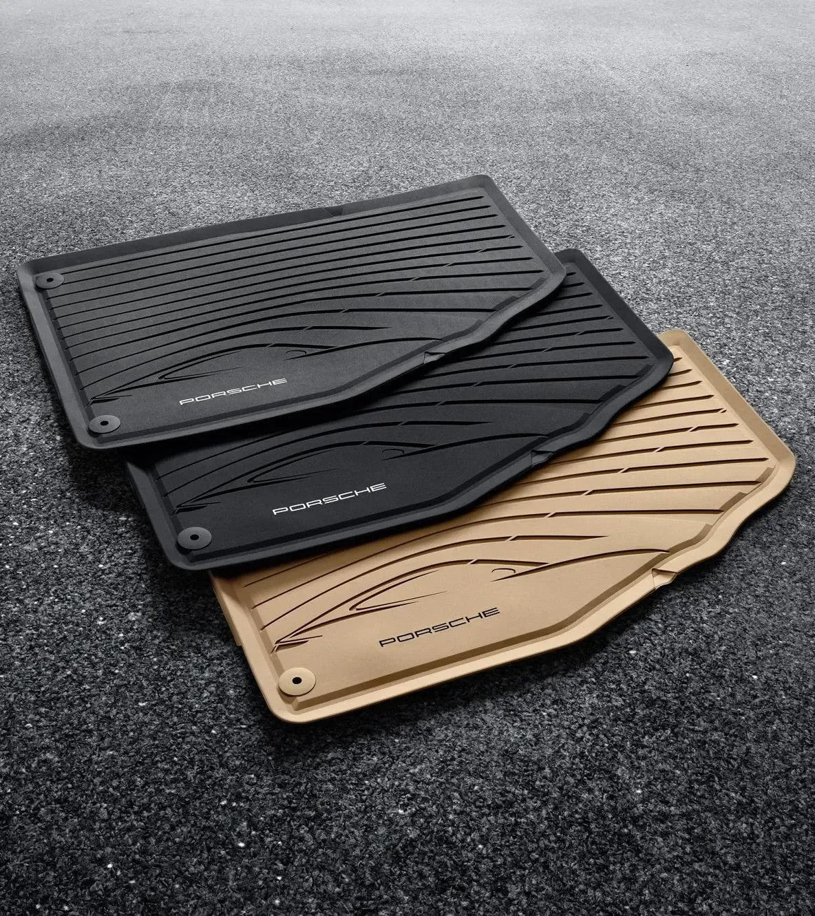 Porsche All-Weather Floor Mats for 718 and 911 | Porsche Design