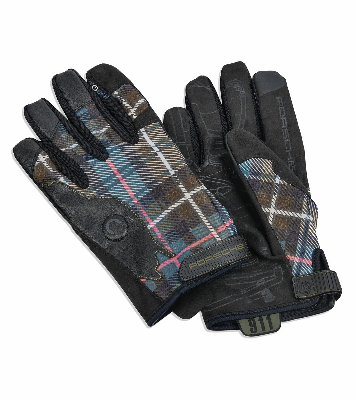 Porsche Assembly Gloves in Dress Mackenzie Green Tartan | Porsche Design