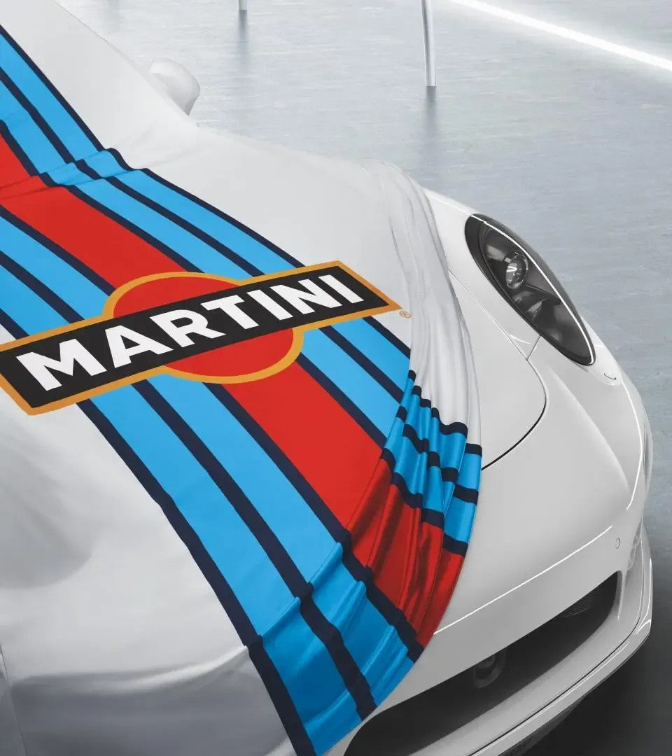Porsche Indoor Car Cover in Martini Racing Design for 911 | Porsche Design