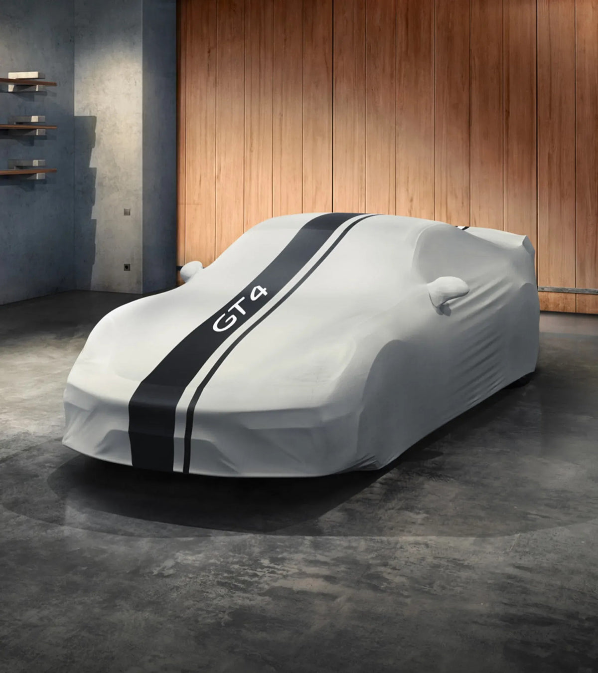 Porsche Indoor Car Cover 718 Cayman GT4 design | Porsche Design