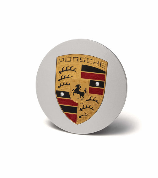 Porsche Wheel Hub Covers with Colored Porsche Crest | Porsche Design