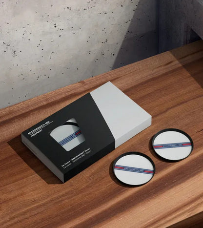 Porsche Car Coasters in MARTINI RACING® Design | Porsche Design