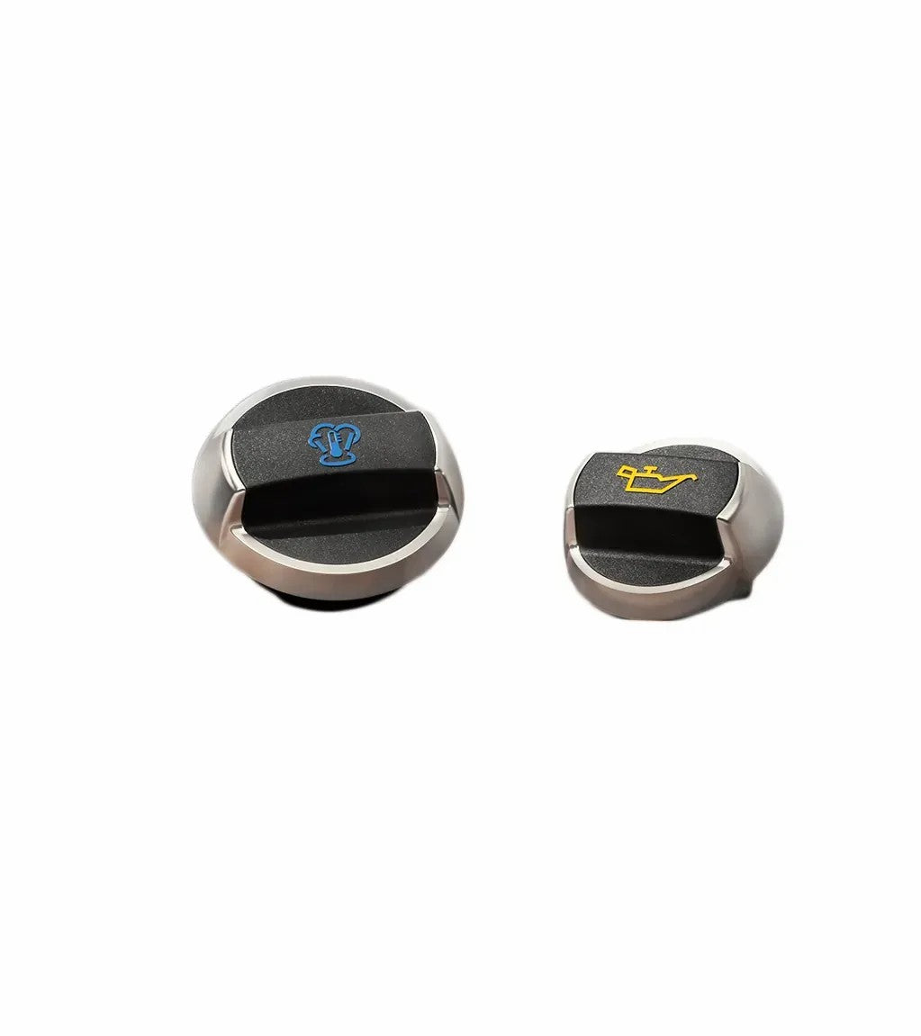 Porsche Oil and Coolant Caps in Aluminum Look for  911 (992) | Porsche Design