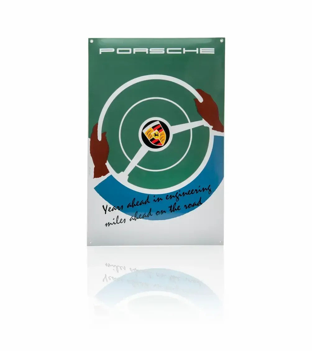 Porsche Classic Enamel Sign – 'Years Ahead in Engineering' | Porsche Design