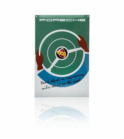 Porsche Classic Enamel Sign – 'Years Ahead in Engineering' | Porsche Design