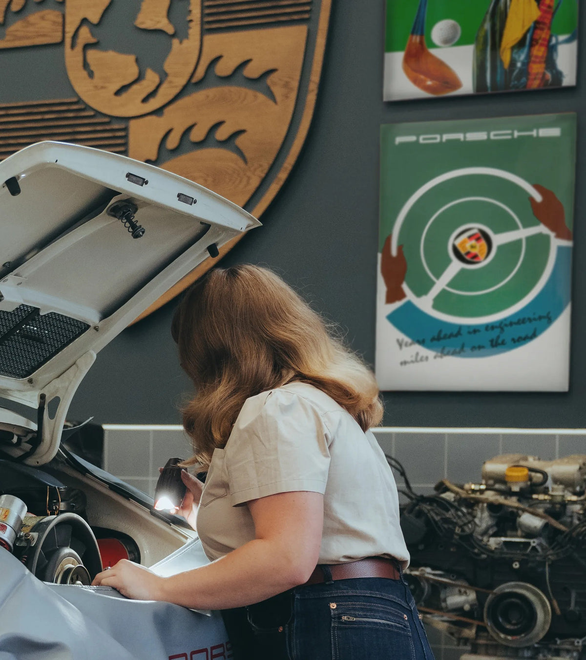 Porsche Classic Enamel Sign – 'Years Ahead in Engineering' | Porsche Design