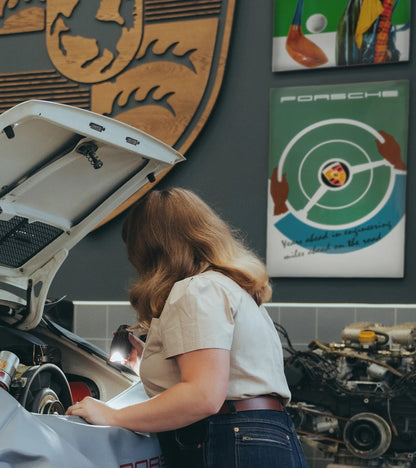 Porsche Classic Enamel Sign – 'Years Ahead in Engineering' | Porsche Design