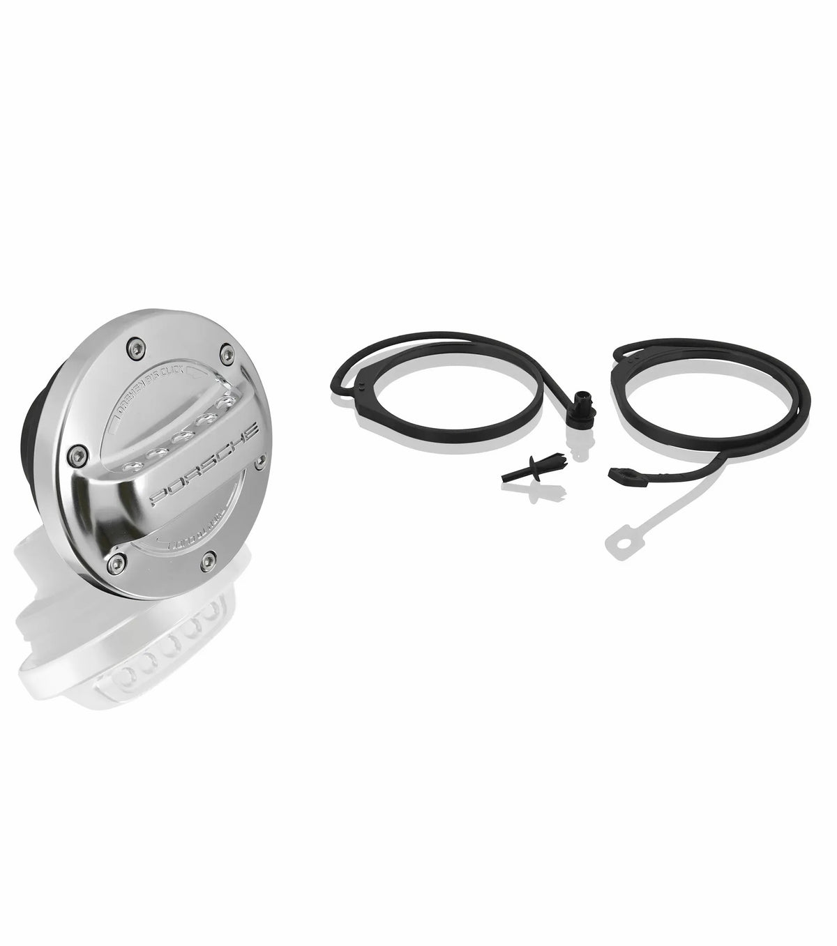 Porsche Fuel Tank Cap in Aluminium Look for 911, Boxster, Cayman and Cayenne | Porsche Design
