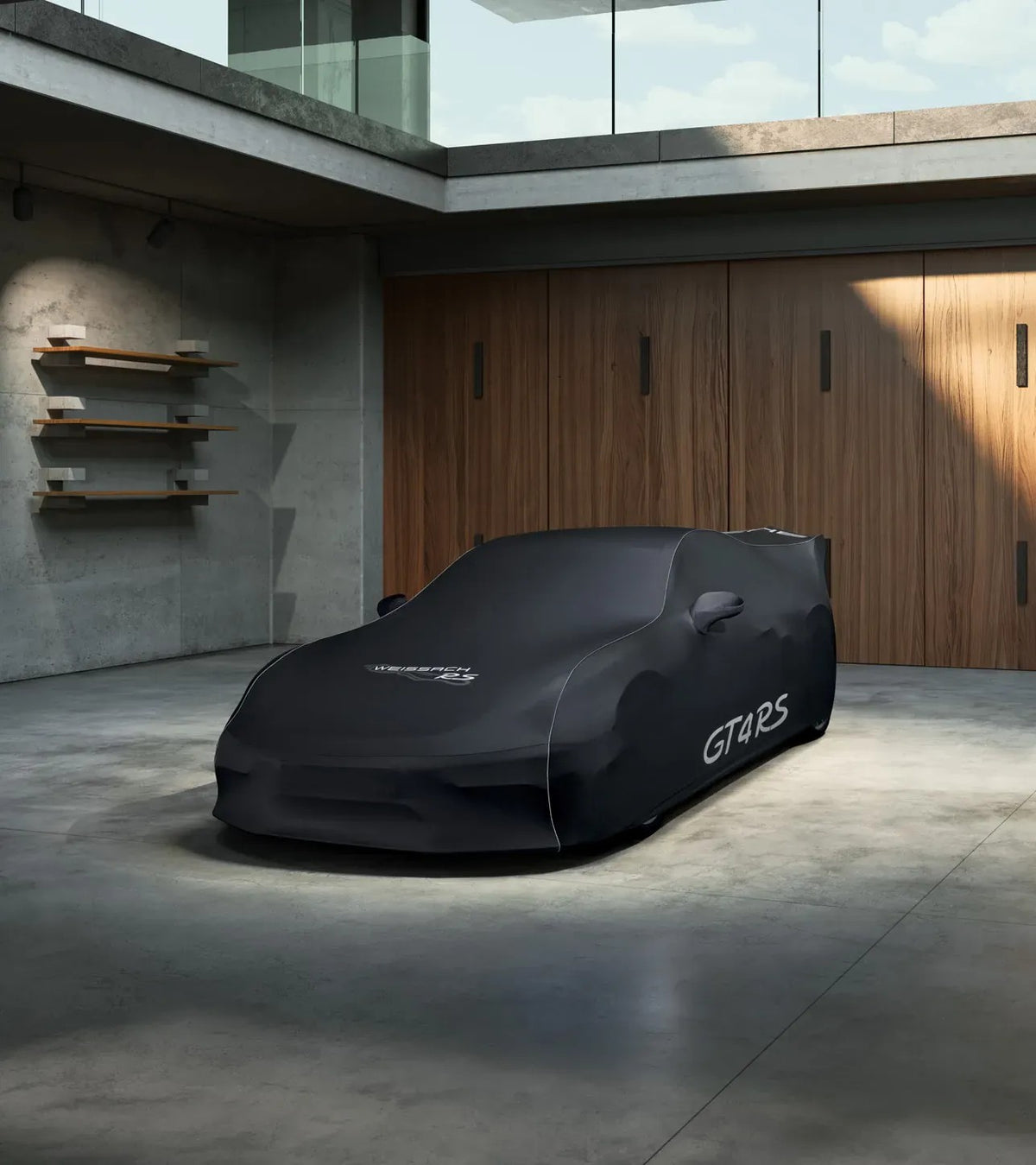 Porsche Indoor Car Cover for 718  Cayman GT4 RS Design | Porsche Design