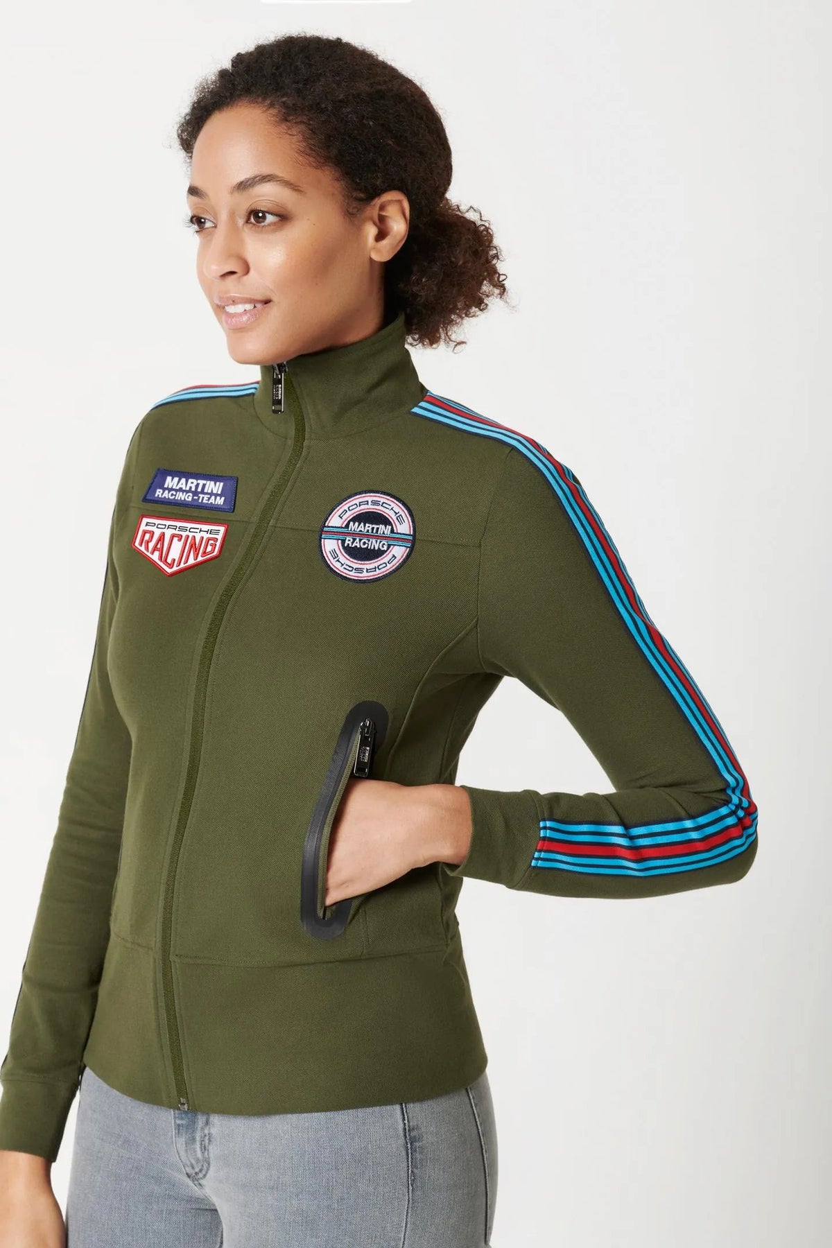 Women's zip-up sweatshirt jacket – MARTINI RACING® | Porsche Design