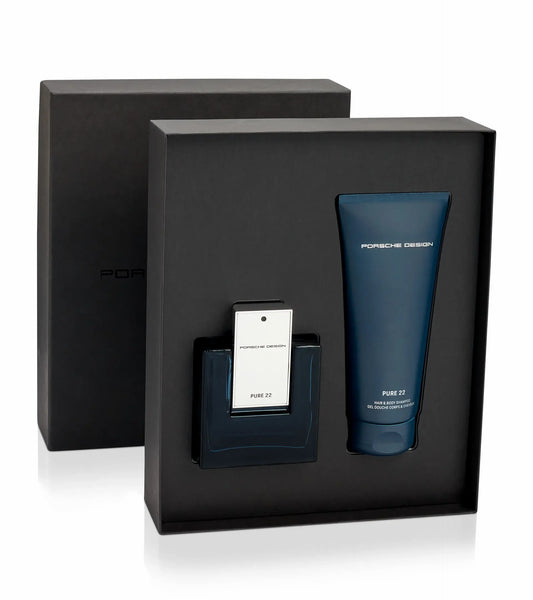 Porsche Design PURE 22 Gift Set Eau de Parfum & Hair & Body Shampoo | Porsche Design