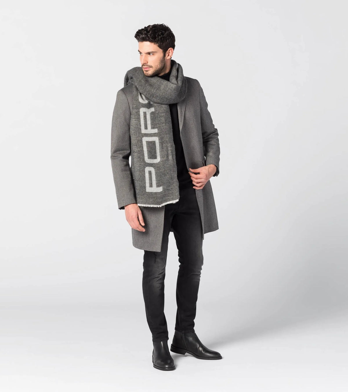Oversized PD Logo Scarf | Porsche Design