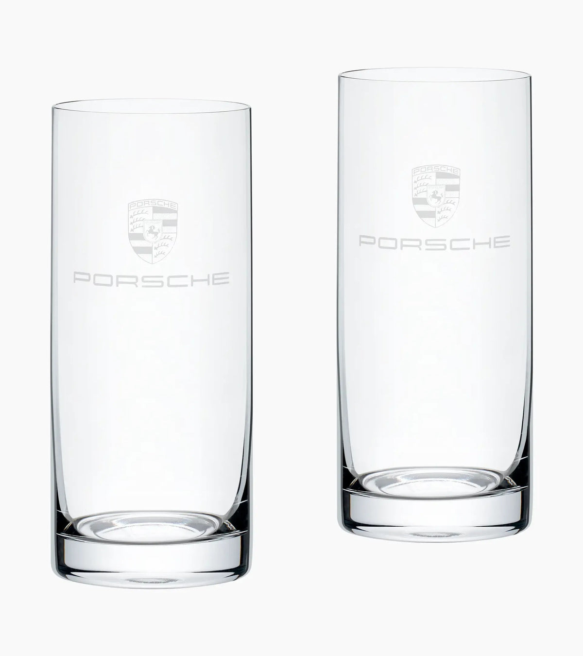 Set of 2 highball glasses with crest – Essential | Porsche Design