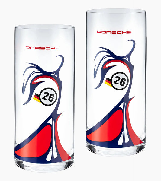 Set of 2 long drink glasses – GT1 | Porsche Design