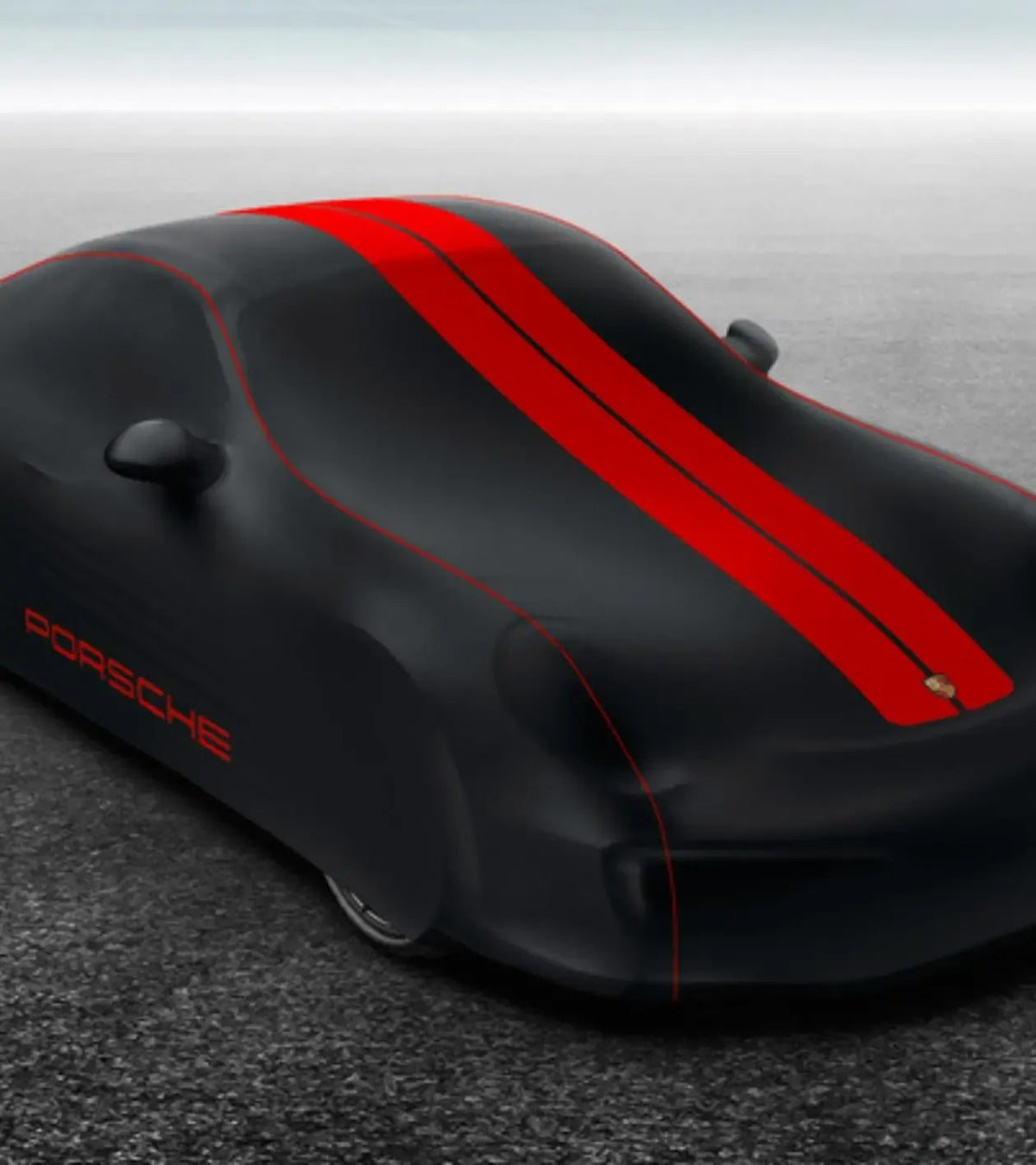 Porsche Indoor Car Cover Plus Red Turbo for 911 (991 II Turbo) | Porsche Design